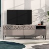Έπιπλο τηλεόρασης Heaton Megapap χρώμα ανοιχτή μόκα 144,6x35,6x48,4εκ.