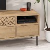 Έπιπλο τηλεόρασης Heaton Megapap χρώμα φυσικό οξιάς 144,6x35,6x48,4εκ.