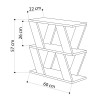 Τραπεζάκι βοηθητικό Lazena Megapap χρώμα φυσικό οξιάς 60x22x57εκ.