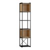 Βιβλιοθήκη Vale Mini Megapap χρώμα silky black - sapphire oak 36,2x39x179εκ.