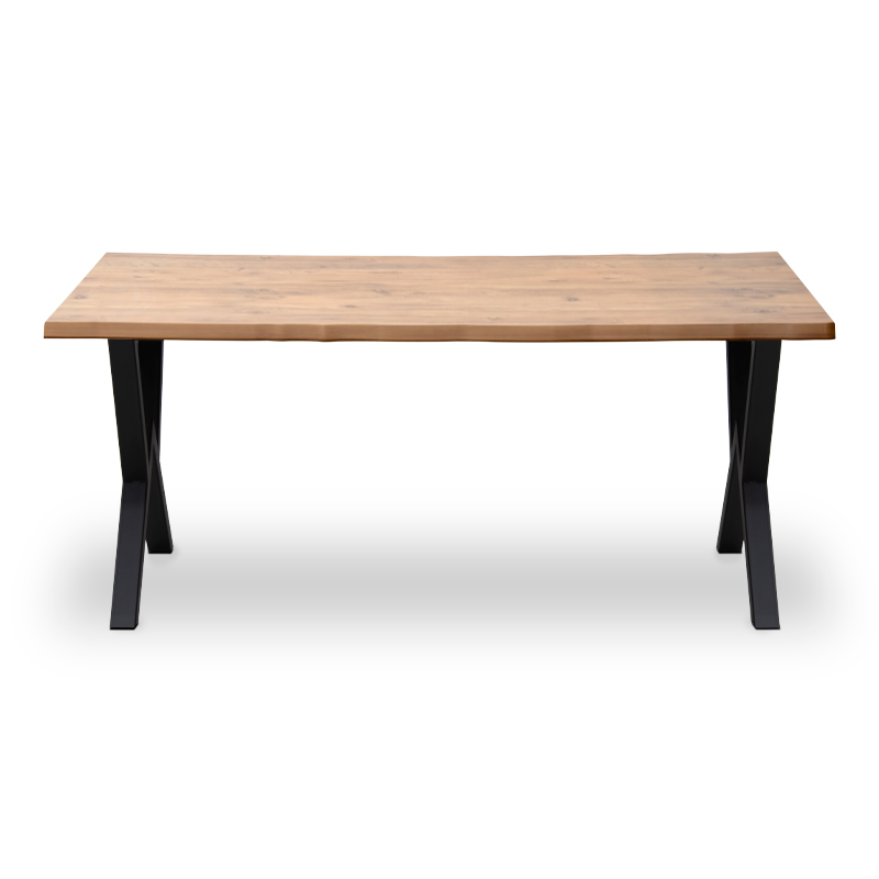 Walter Megapap Mdf/metallic table in acacia color 140x80x75cm.