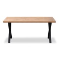 Jeremy Megapap Mdf/metallic table in acacia color 140x80x75cm.