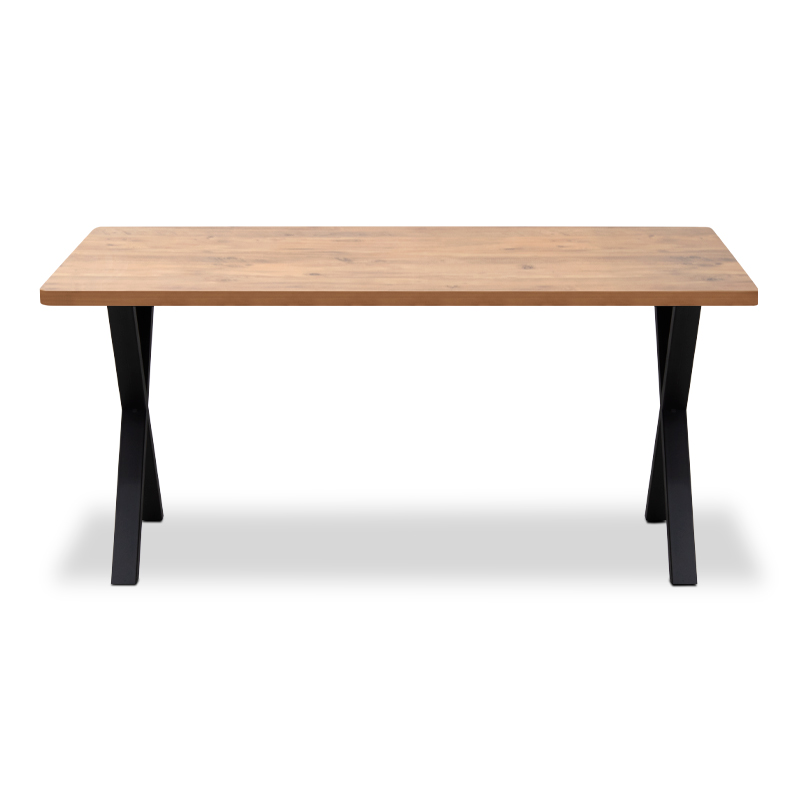 Jeremy Megapap Mdf/metallic table in acacia color 140x80x75cm.
