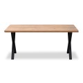 Jeremy Megapap Mdf/metallic table in acacia color 160x80x75cm.