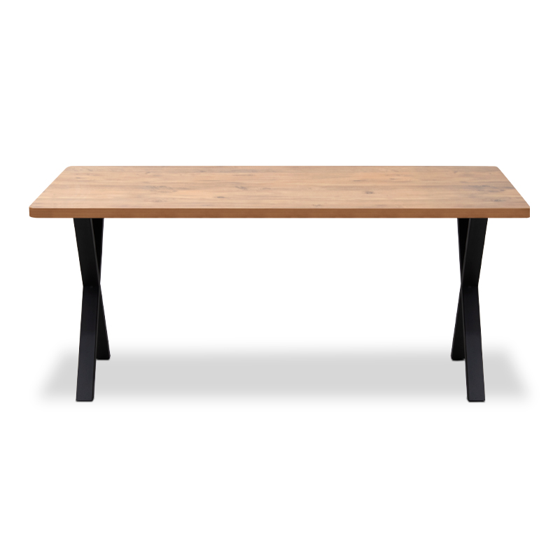 Jeremy Megapap Mdf/metallic table in acacia color 160x80x75cm.