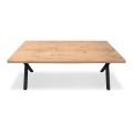Jeremy Megapap Mdf/metallic table in acacia color 160x80x75cm.