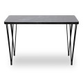 Roger Megapap Mdf/metallic table in black marble effect color 120x70x75cm.