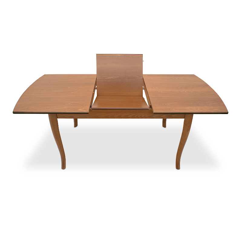 Belfast Megapap table solid wood expandable in walnut color 150/200x89x78cm.