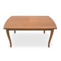 Belfast Megapap table solid wood expandable in walnut color 150/200x89x78cm.