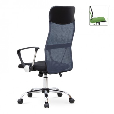 Marco Megapap office chair with Mesh fabric in grey - black color 62x59x110/120cm.