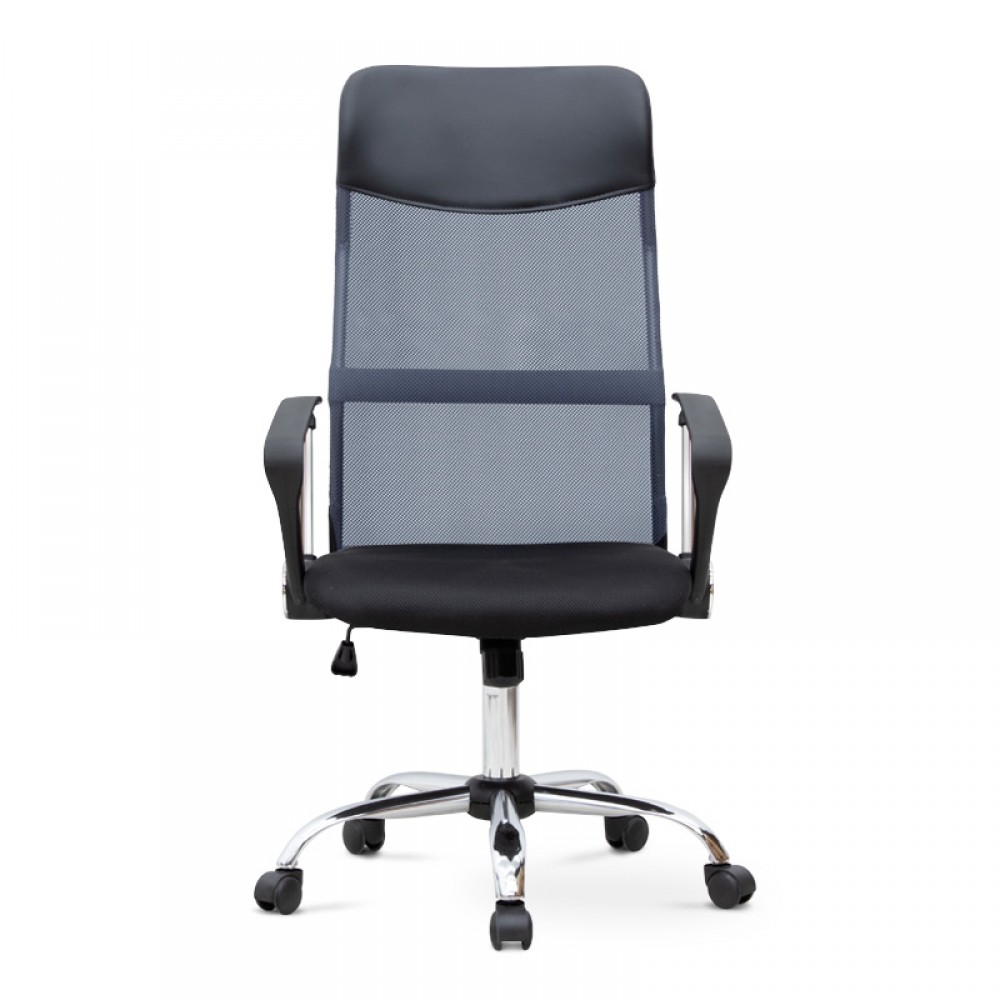 Καρέκλα γραφείου Marco Megapap με ύφασμα Mesh χρώμα γκρι - μαύρο 62x59x110/120εκ.