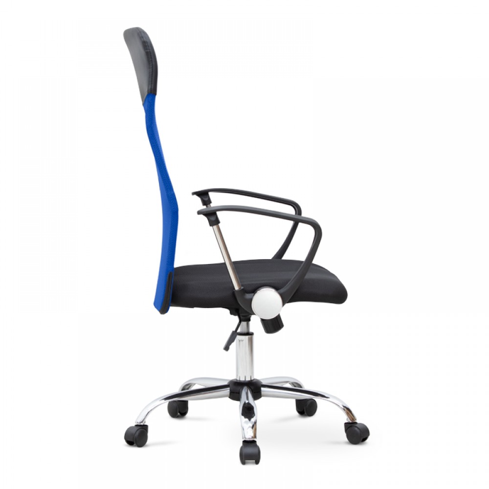 Καρέκλα γραφείου Marco Megapap με ύφασμα Mesh χρώμα μπλε - μαύρο 62x59x110/120εκ.
