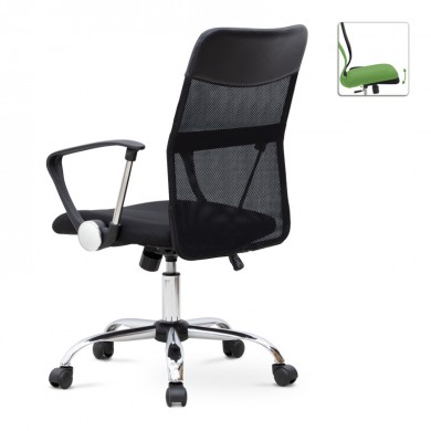 Franco Megapap office chair with Mesh fabric in black color 59x57x95/105cm.