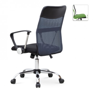 Franco Megapap office chair with Mesh fabric in grey - black color 59x57x95/105cm.