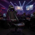 Alonso Megapap PU leather office gaming chair in black color 67x70x125/135cm.