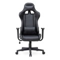 Alonso Megapap PU leather office gaming chair in black color 67x70x125/135cm.