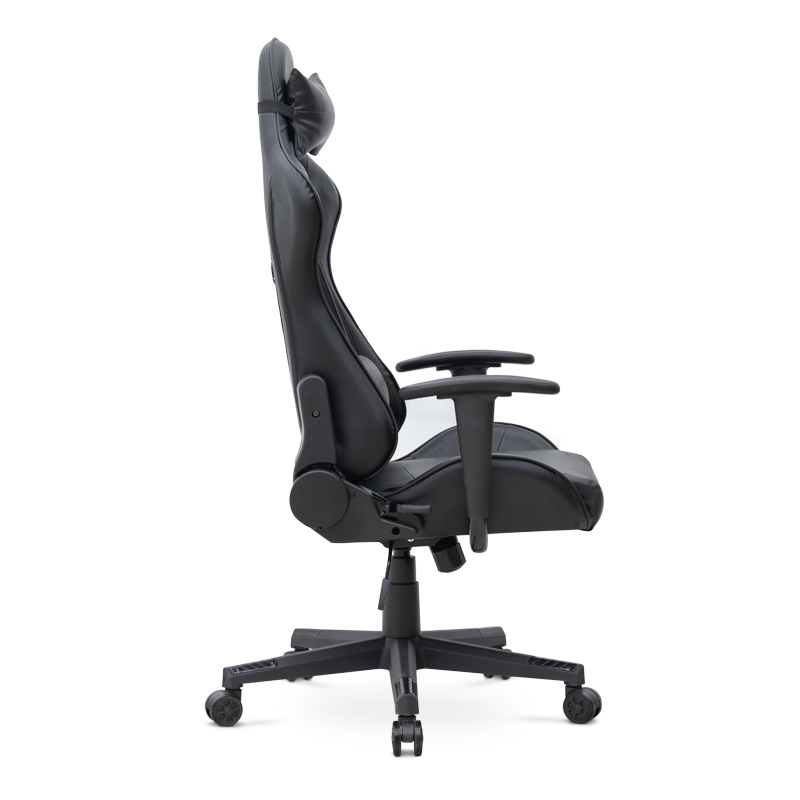 Alonso Megapap PU leather office gaming chair in black color 67x70x125/135cm.