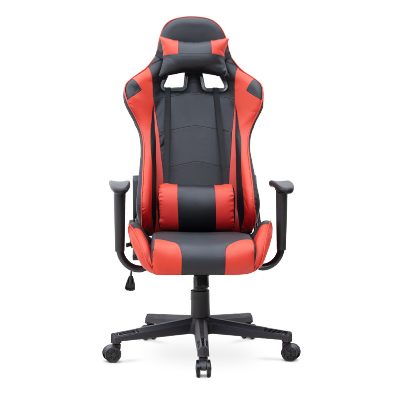 Alonso Megapap PU leather office gaming chair in red -black color 67x70x125/135cm.