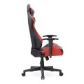 Alonso Megapap PU leather office gaming chair in red -black color 67x70x125/135cm.