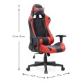 Alonso Megapap PU leather office gaming chair in red -black color 67x70x125/135cm.
