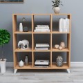Saul Megapap melamine bookcase in pine oak color 88,2x20x88,2cm.