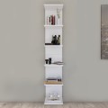 Ogden Megapap melamine bookcase in white color 34,5x30x180cm.