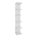 Ogden Megapap melamine bookcase in white color 34,5x30x180cm.