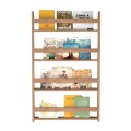 Montessori Megapap melamine wall bookshelf in pine oak color 70x10x120cm.