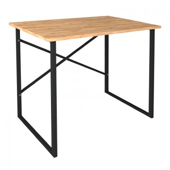 Γραφείο εργασίας Rilke Megapap χρώμα μαύρο - pine oak 90x60x75εκ. Γραφείο εργασίας Rilke Megapap χρώμα μαύρο - pine oak 90x60x75εκ.