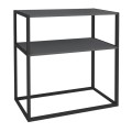 Castel Megapap metal - melamine console in black - anthracite color 90x33,5x90cm.