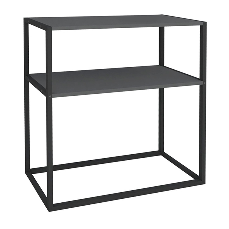 Castel Megapap metal - melamine console in black - anthracite color 90x33,5x90cm.
