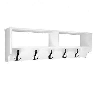 Ottila Megapap melamine wall hanger in white color 120x22x37cm.