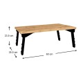 Sidon Megapap melamine laptop table in pine oak color 60x35,5x23,5cm.