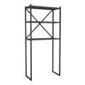 Mindy Megapap metal - melamine washing machine furniture in black - anthracite color 66x34x160cm.