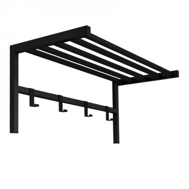 Ofred Megapap metallic wall hanger in black color 69x34x32,5cm.