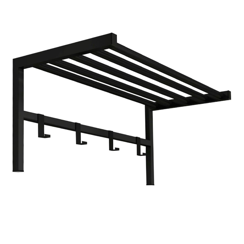 Ofred Megapap metallic wall hanger in black color 69x34x32,5cm.