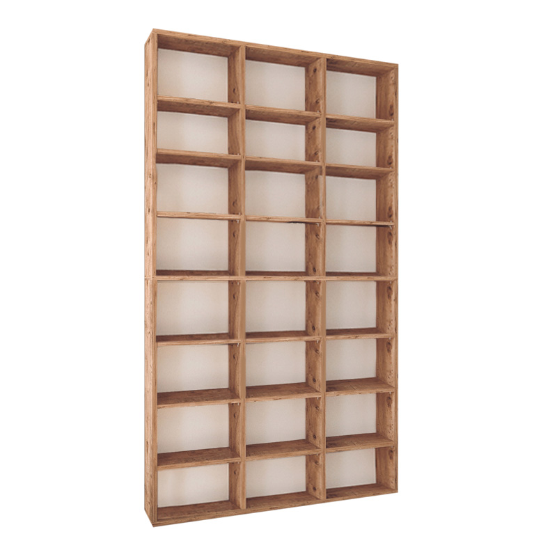Fyodor Megapap melamine bookcase in pine oak color 102x16x178cm.