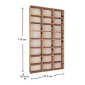 Fyodor Megapap melamine bookcase in pine oak color 102x16x178cm.