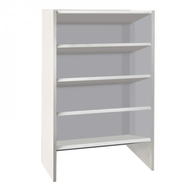 Krieger Megapap melamine shoe rack of 12 pairs in white color 62x29x100cm.