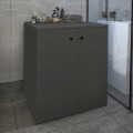 Gray Megapap melamine laundry machine cabinet in anthracite color 70x66x90cm.