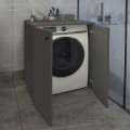 Gray Megapap melamine laundry machine cabinet in anthracite color 70x66x90cm.