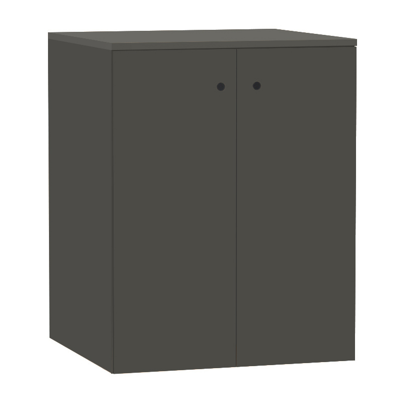 Gray Megapap melamine laundry machine cabinet in anthracite color 70x66x90cm.
