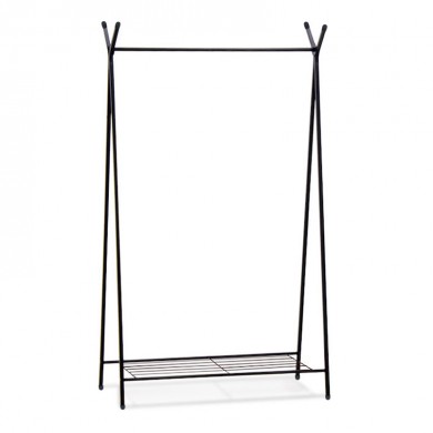 Shua Megapap metallic floor hanger in black color 90x38x150cm.