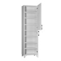Charlie Megapap melamine kitchen/bathroom cabinet in white color 49x31,8x173,9cm.