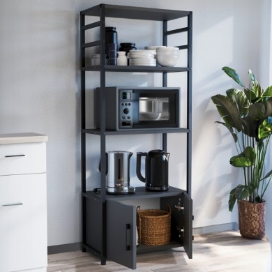 Agero Megapap metallic kitchen stand in anthracite color 56,1x30x138,3cm.