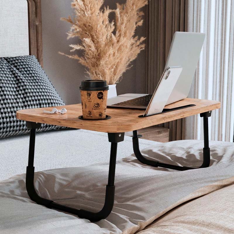 Sedon Megapap melamine laptop table in pine oak color 59.2x39,2x26,2cm.