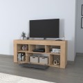 Milidi Megapap melamine tv furniture in sapphire oak - anthracite color 135x42x60.7cm.