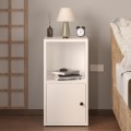 Vito Megapap melamine nightstand in white color 34x30x66.4cm.
