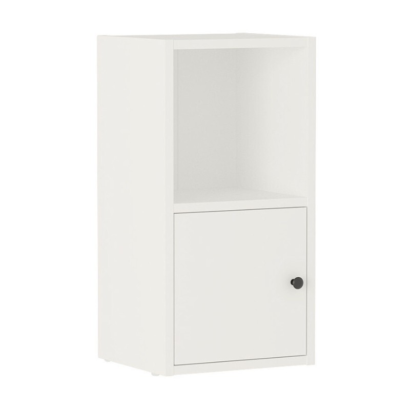 Vito Megapap melamine nightstand in white color 34x30x66.4cm.