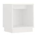 Gino Megapap melamine nightstand in white color 40x35.3x45cm.
